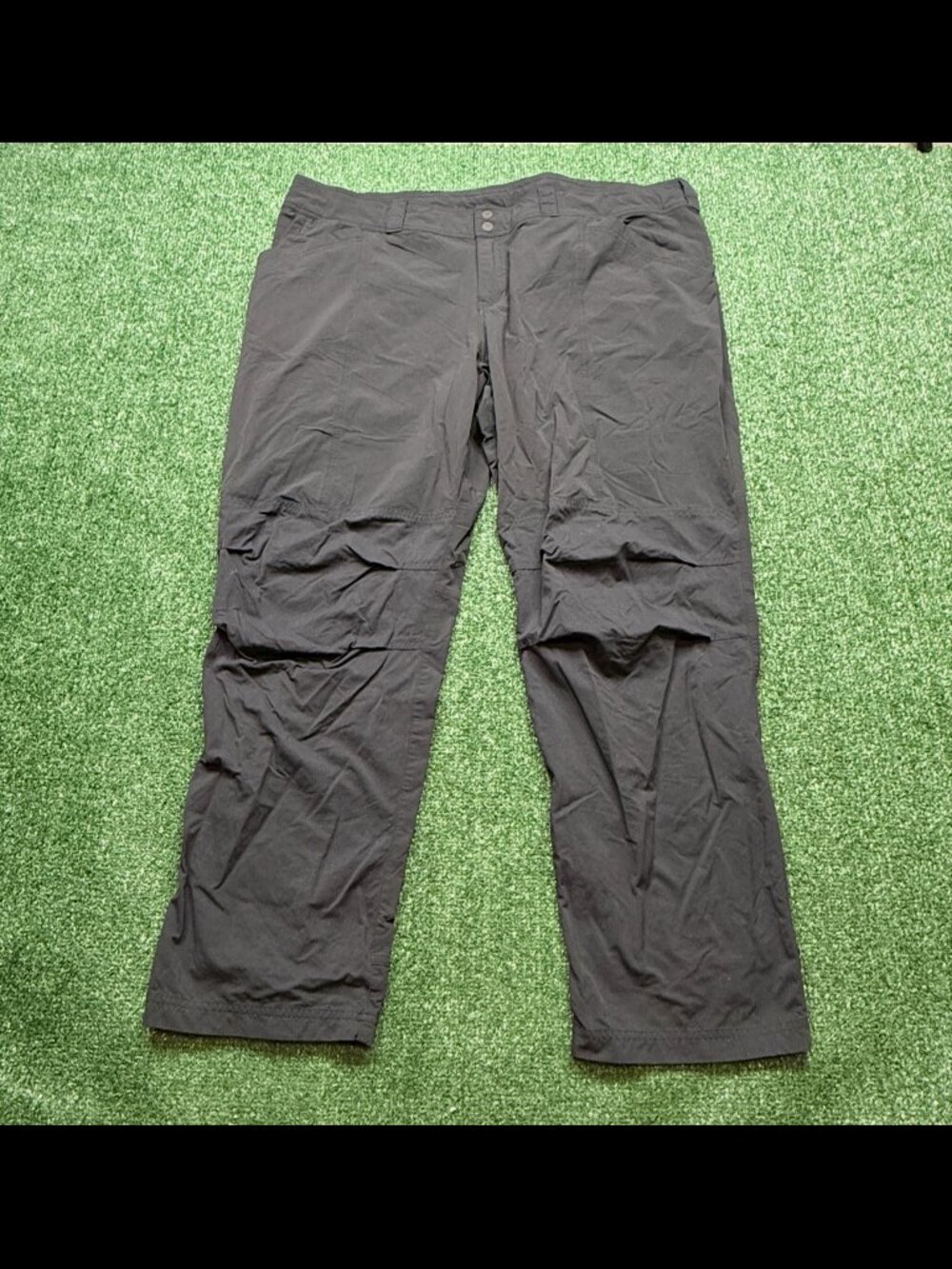 REI Pants Women's Size 22 Black Cargo Lightweight Outdoors